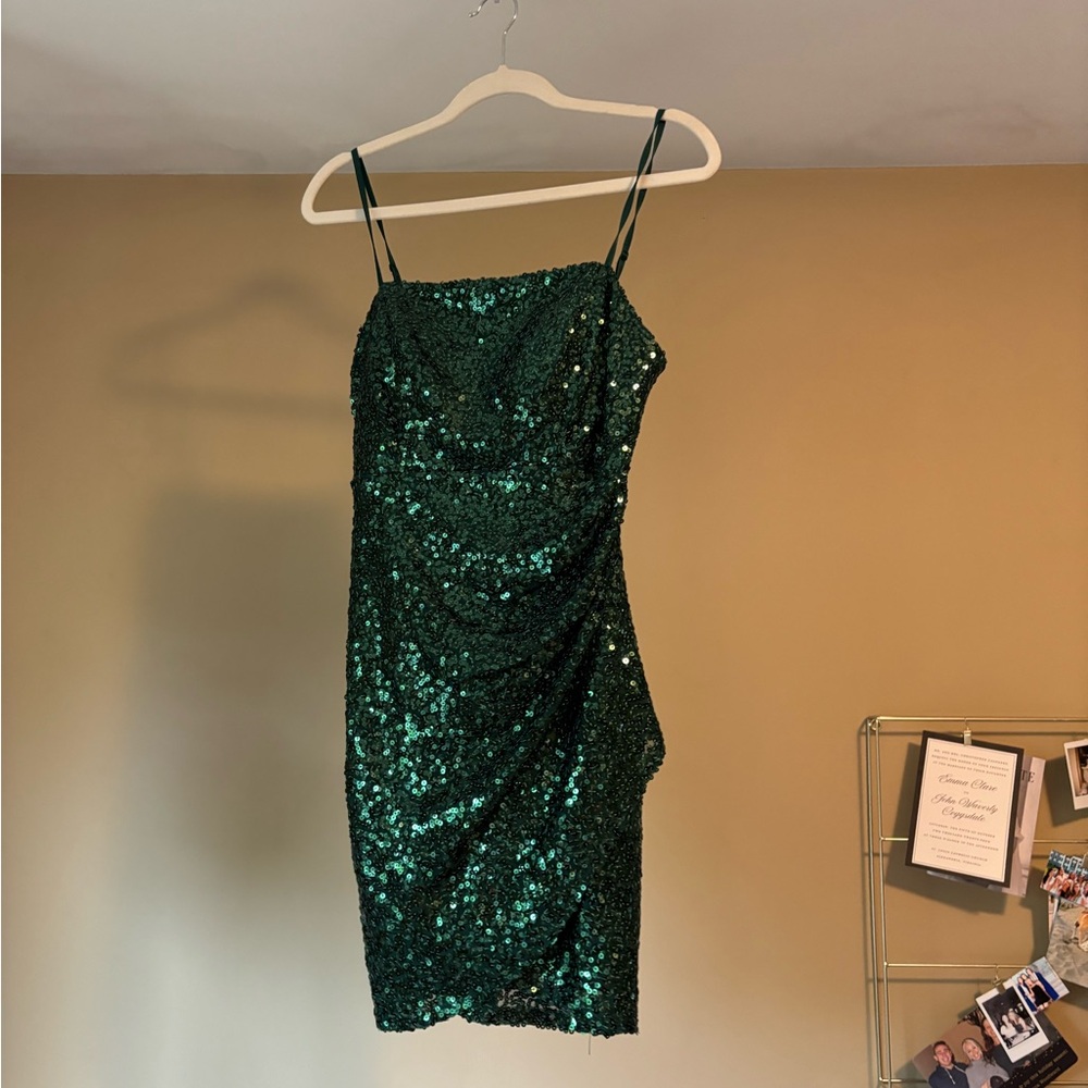 Green Sequence Dress